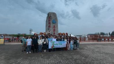 烏梁素海合影